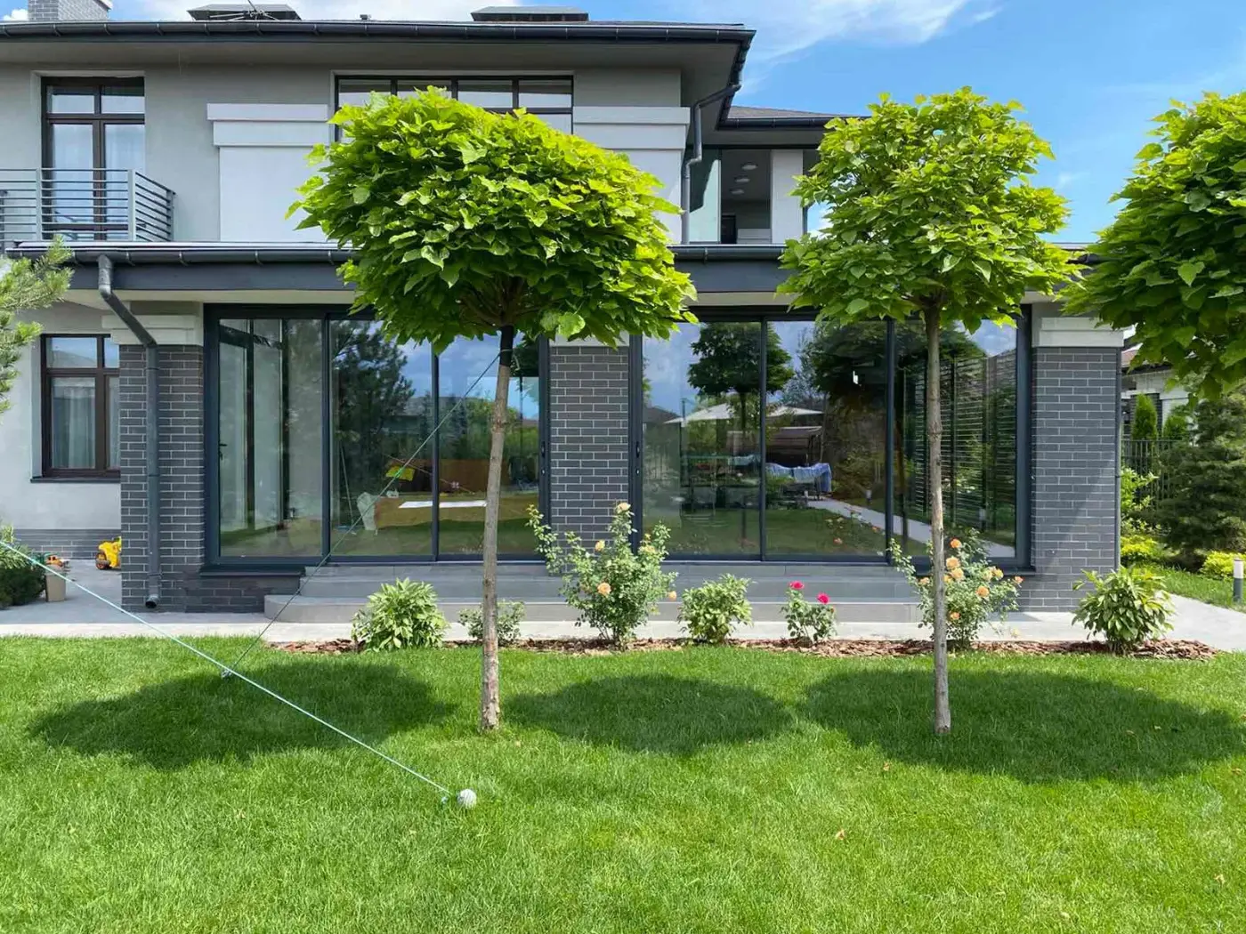 Casas de campo "Zoloche": vidros do terraço Reynaers CP68 — fotografia 1