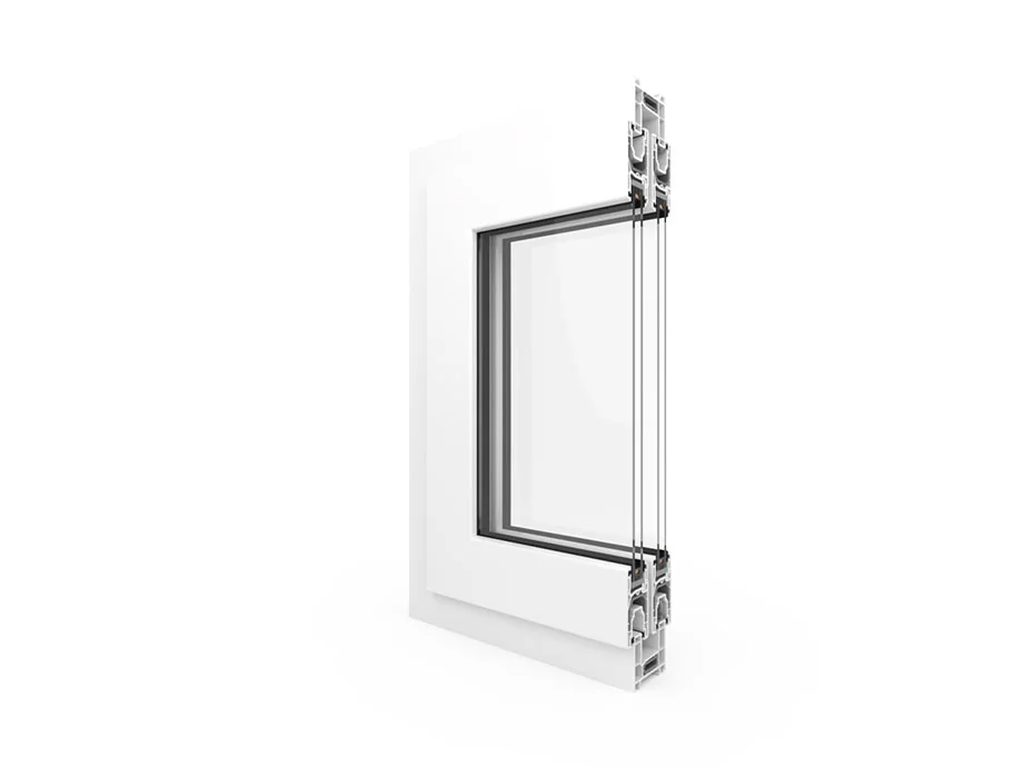 Corte do perfil Aluplast Easy Slide ST60, vista 1 de 19