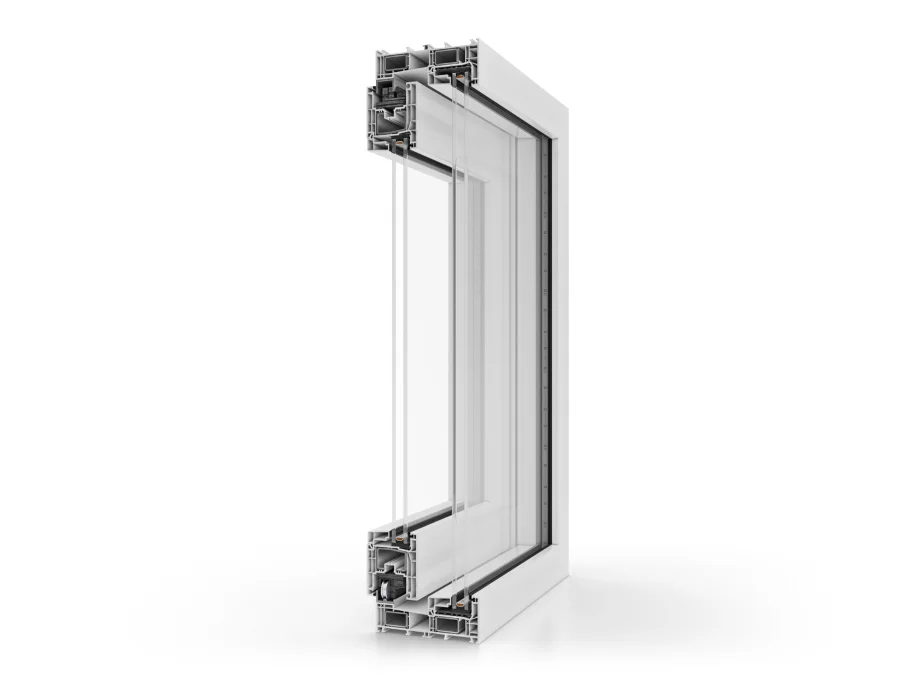 Corte do perfil Aluplast Smart Slide NEO, vista 15 de 19