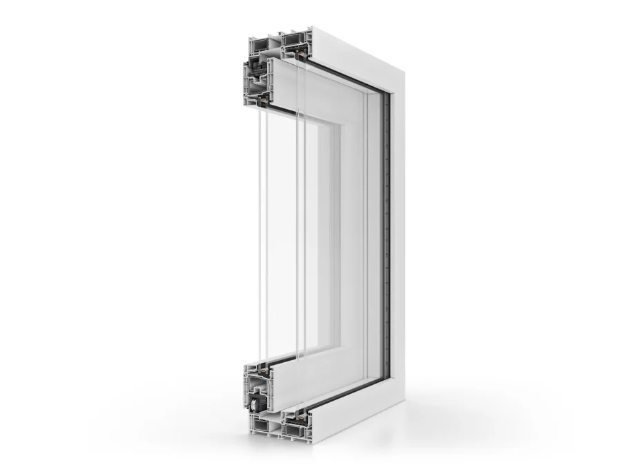 Corte do perfil Aluplast Smart Slide NEO, vista 17 de 19