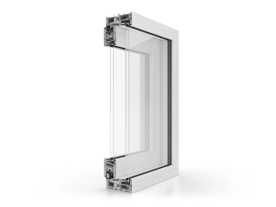 Corte do perfil Aluplast Smart Slide NEO, vista 18 de 19