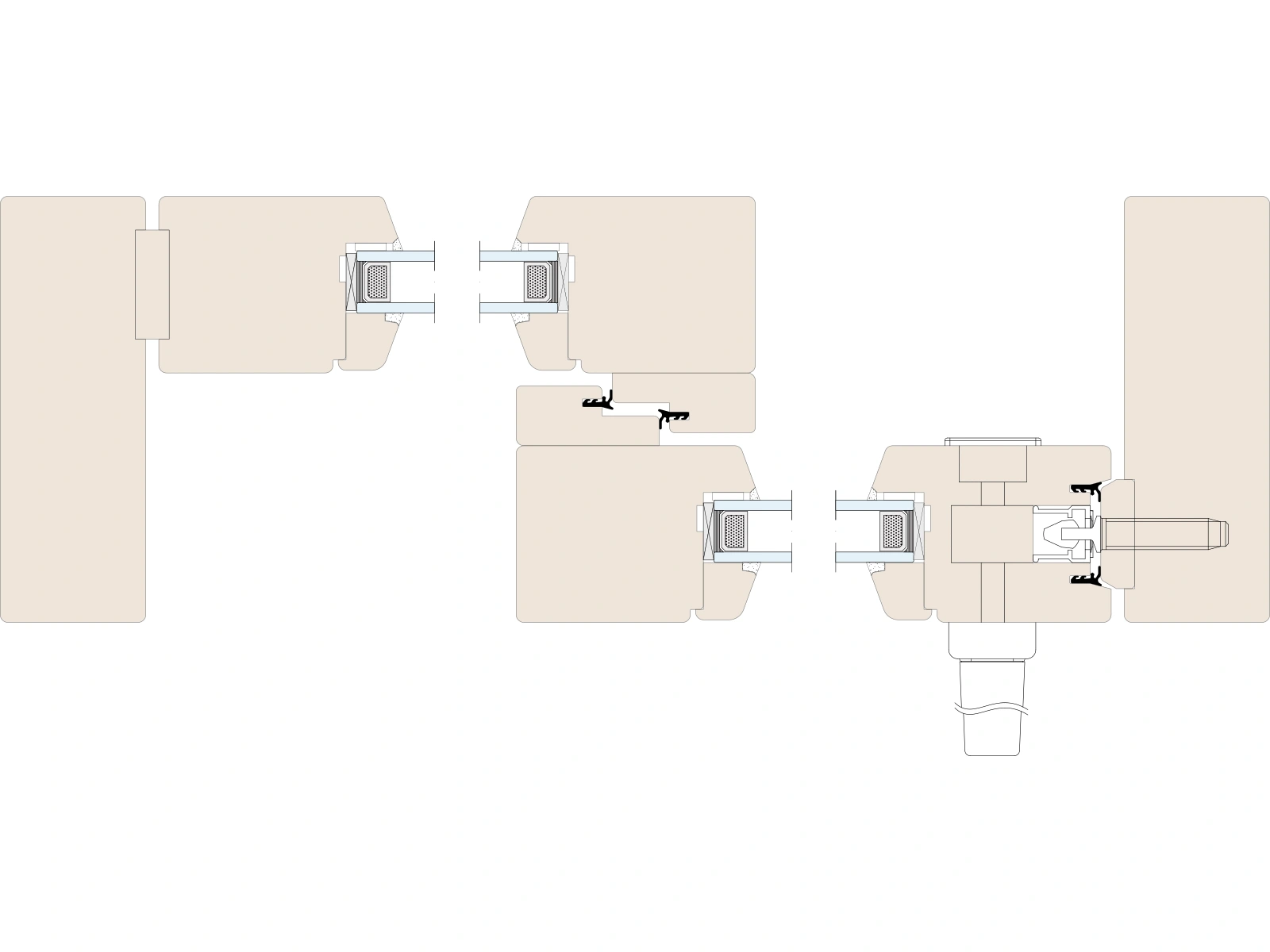 Corte horizontal da configuração A — Naturo 68 HST
