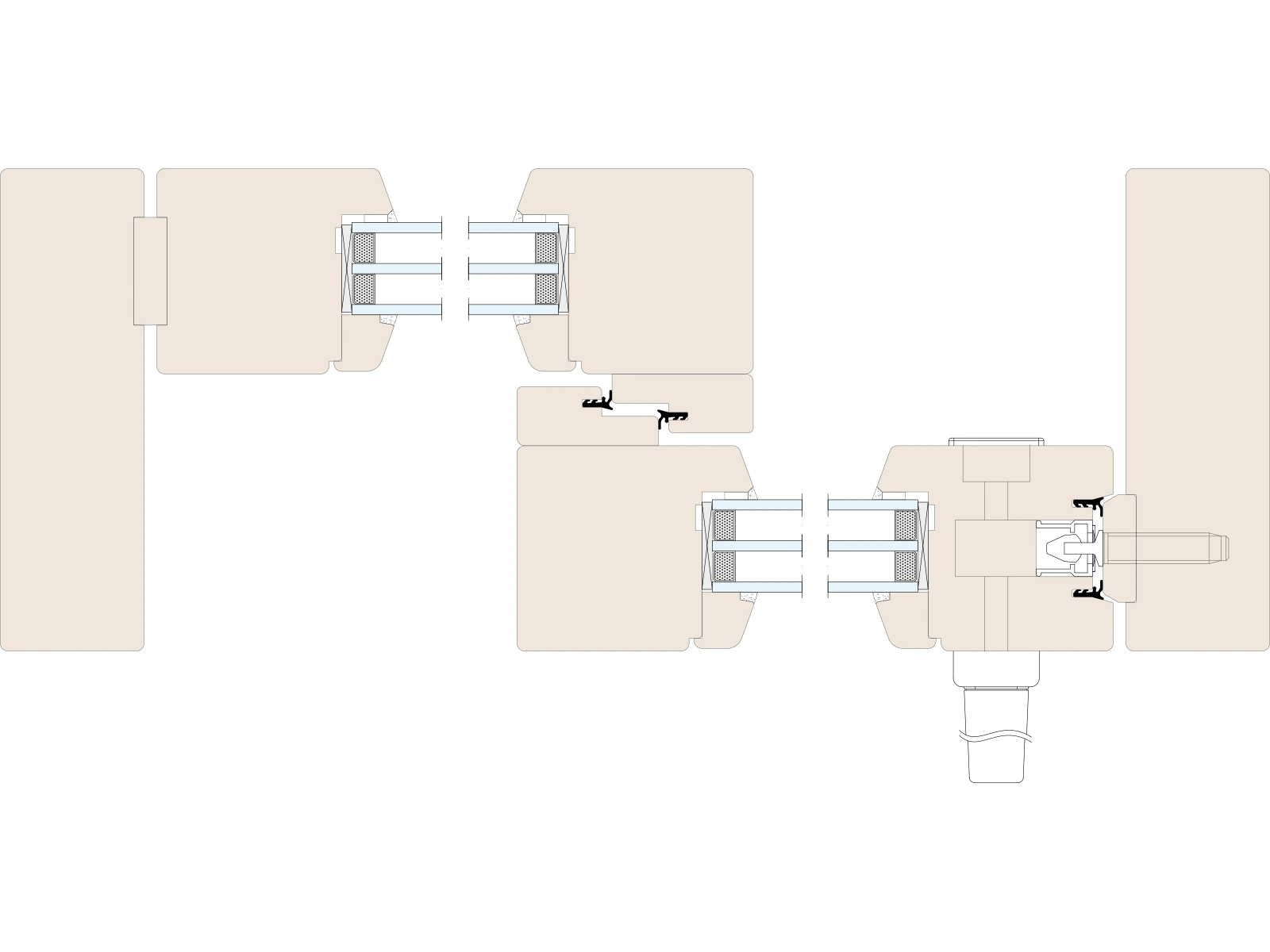 Corte horizontal da configuração A — Naturo 80 HST