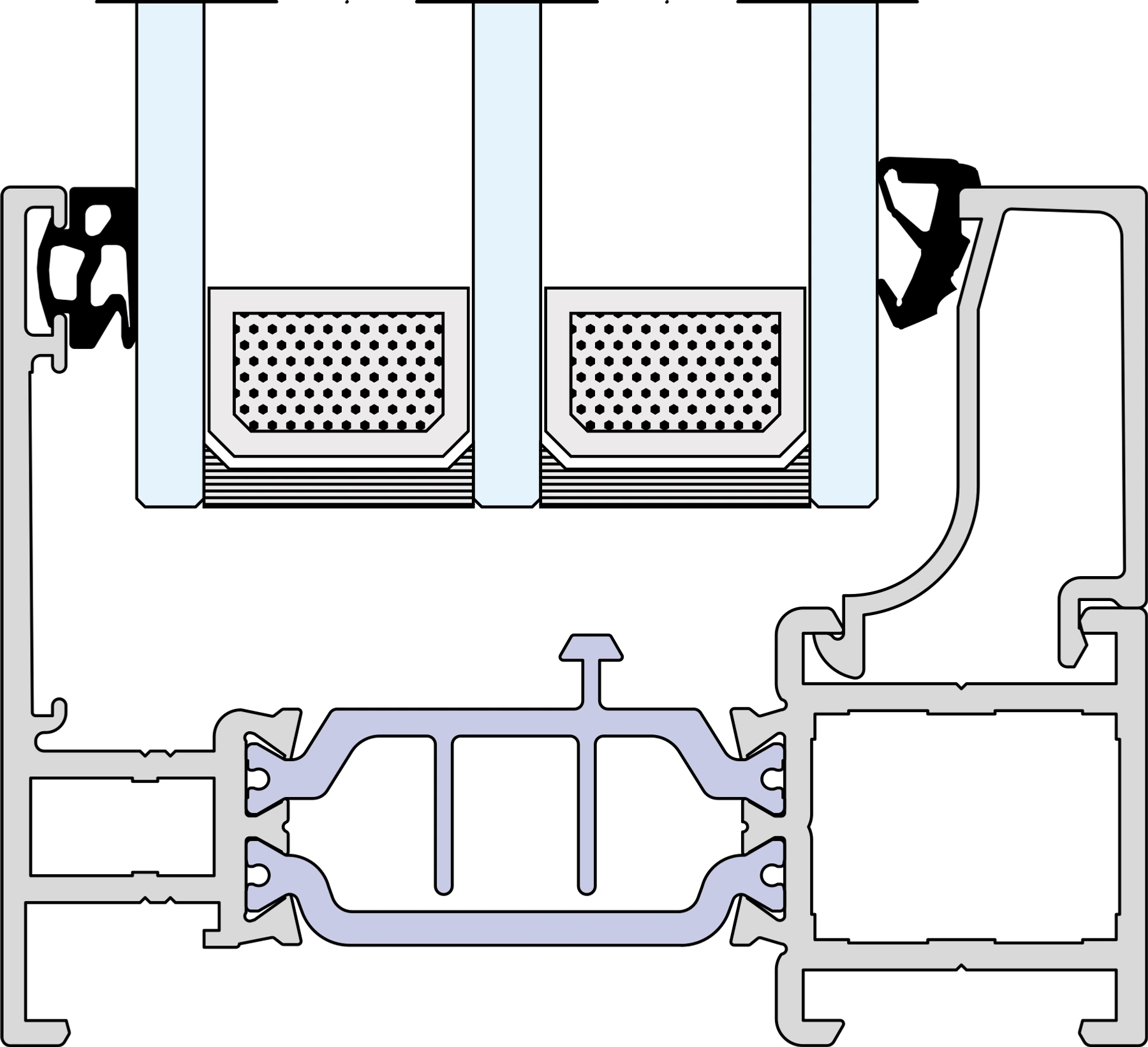 Envidraçado fixo (FIX) — Reynaers CS 77