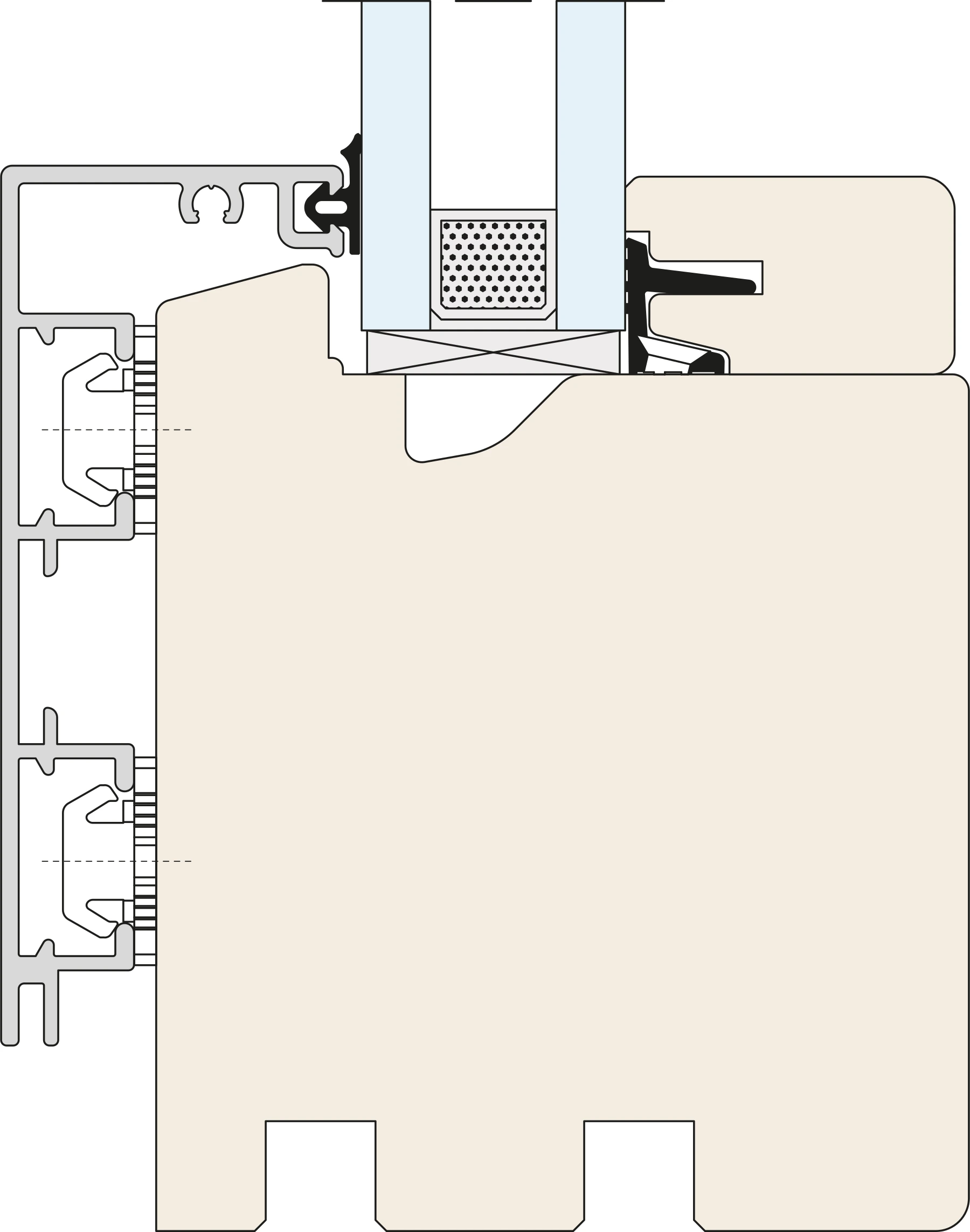Janela fixa (FIX) — Esperia Life 74 ALU