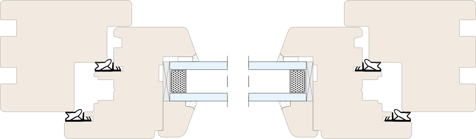 Corte horizontal padrão — Naturo 68