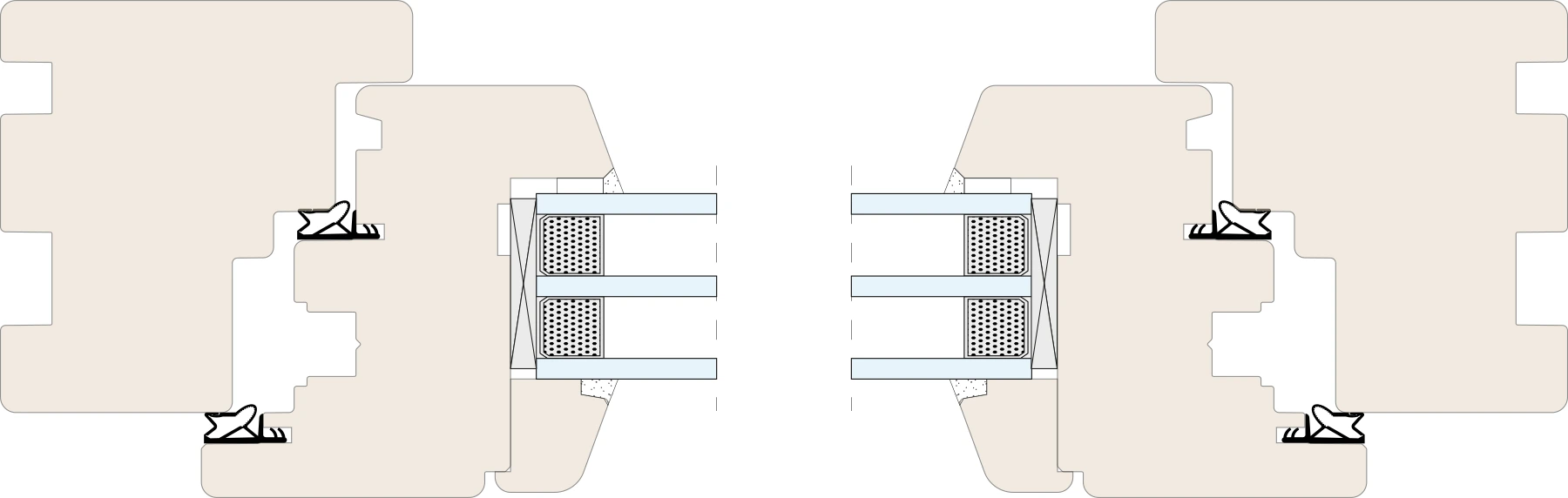 Corte horizontal padrão — Naturo 80