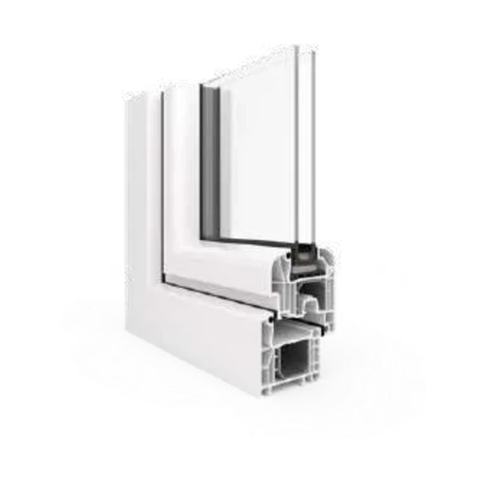 Perfil de PVC com capa exterior de alumínio